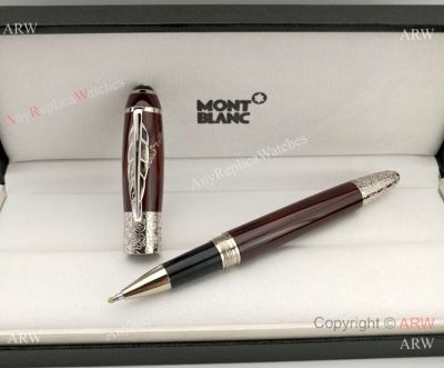 New Copy Mont Blanc Daniel Defoe Dark Red Rollerball Pen